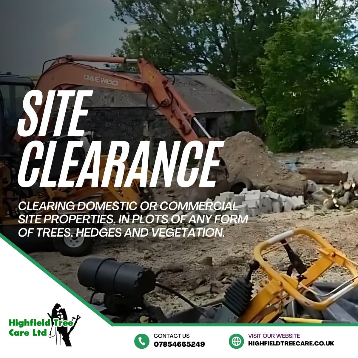 Site Clearance Services at Highfield Tree Care!